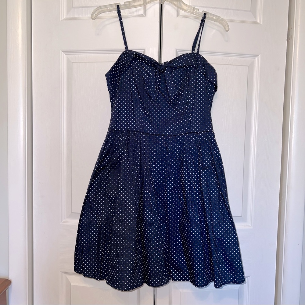 Charlotte Russe Polka Dot Fit & Flare Dress